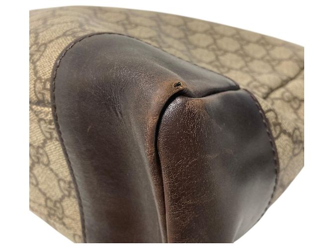 Borsa a tracolla Gucci GG Supreme marrone - vista 15