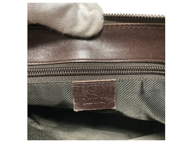Borsa a tracolla Gucci GG Supreme marrone - vista 8
