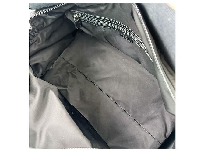 Borsa Boston 2-Way GUCCI Sherry Line Nylon Nero - vista 11