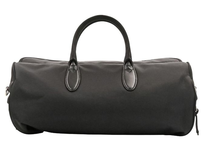 Borsa Boston 2-Way GUCCI Sherry Line Nylon Nero - vista 3