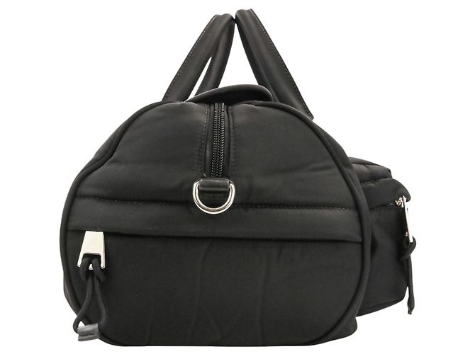 Borsa Boston 2-Way GUCCI Sherry Line Nylon Nero - vista 5