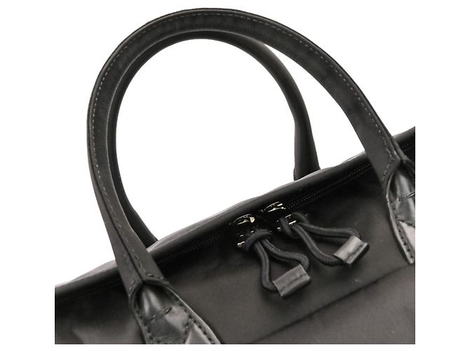 Borsa Boston 2-Way GUCCI Sherry Line Nylon Nero - vista 7
