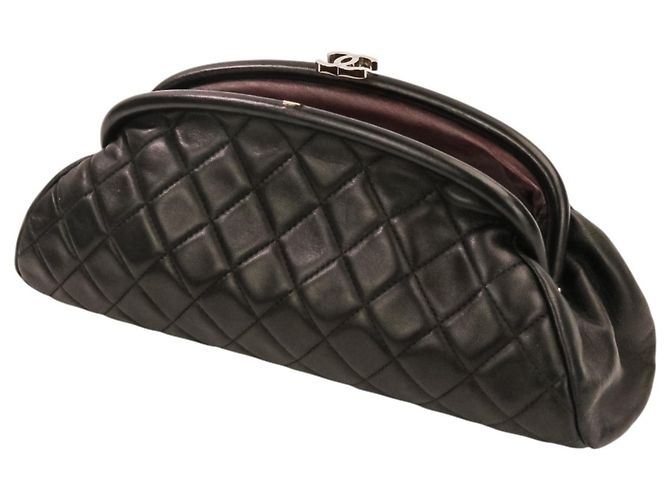 Clutch Chanel Timeless trapuntata Nero - vista 10