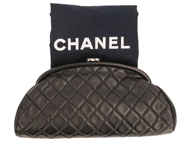 Clutch Chanel Timeless trapuntata Nero - vista 14