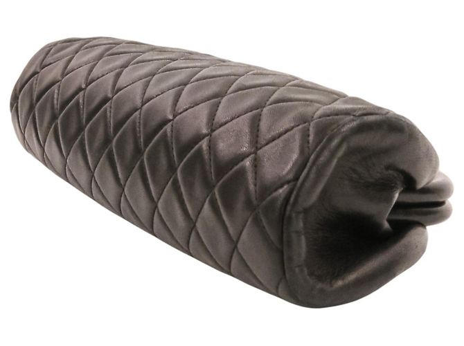Clutch Chanel Timeless trapuntata Nero - vista 4