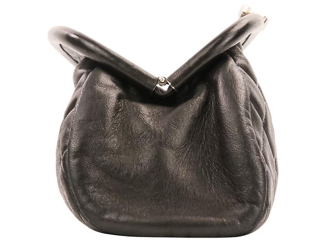 Clutch Chanel Timeless trapuntata Nero - vista 6