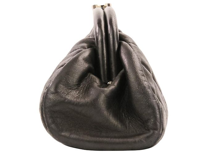 Clutch Chanel Timeless trapuntata Nero - vista 7