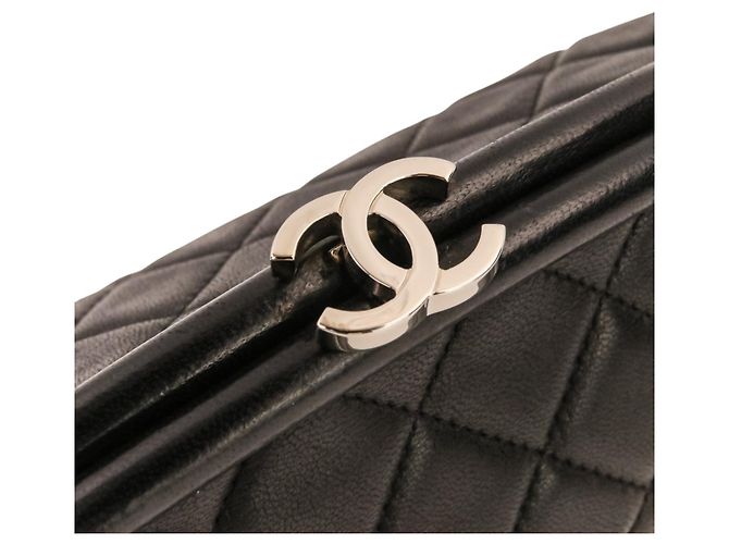 Clutch Chanel Timeless trapuntata Nero - vista 8