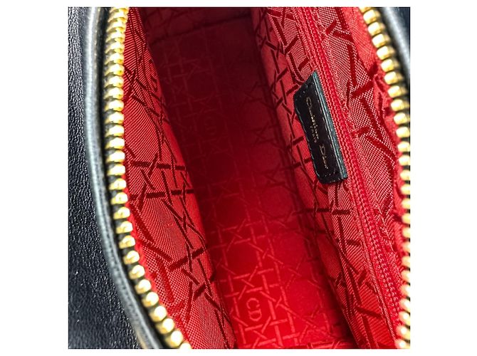 Borsa a mano Christian Dior Lady Cannage in pelle Nero - vista 18