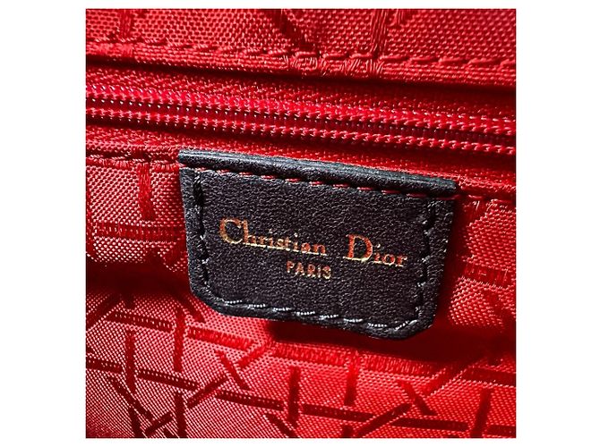 Borsa a mano Christian Dior Lady Cannage in pelle Nero - vista 19