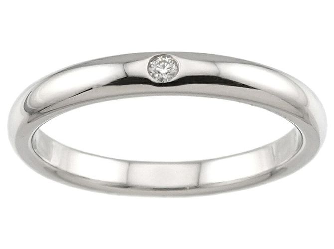 Anello stacking in platino Tiffany & Co. - vista 2