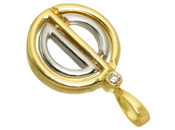 Pendente Christian Dior in oro 18K e diamanti - vista 3