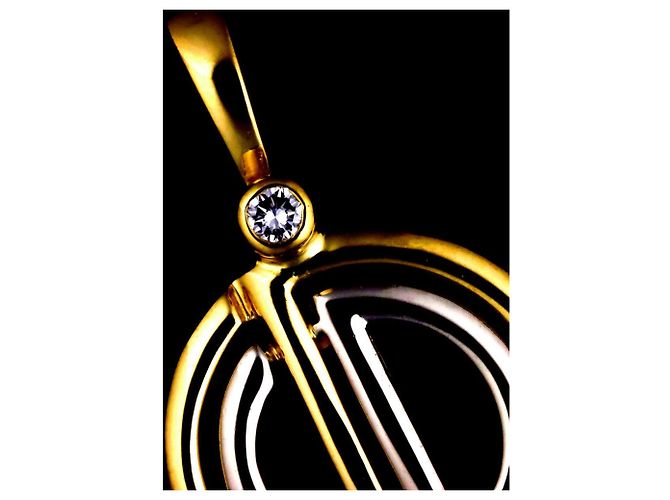 Pendente Christian Dior in oro 18K e diamanti - vista 5