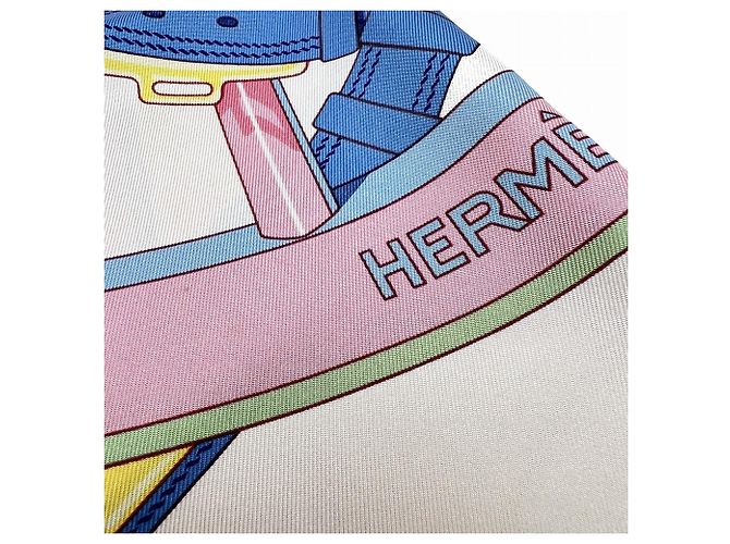 Hermès HERMES Carré 90 Wheel of Liberty Sciarpa in Seta Rosa - vista 5
