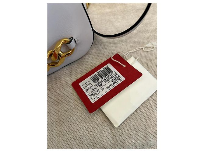 Borsa a tracolla Valentino in pelle bianca Bianco - vista 9