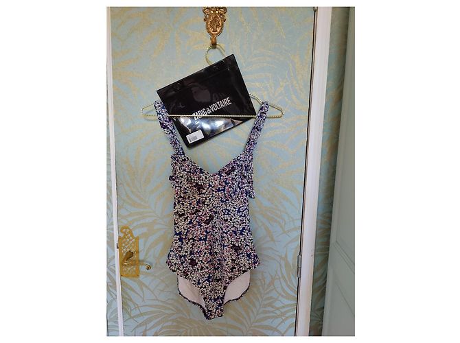Bañador de una pieza Zadig & Voltaire con estampado floral Rosa Blanco Azul - vista 5