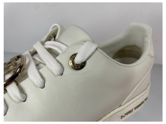 Louis Vuitton Frontrow Weiße Leder-Sneaker - Ansicht 10