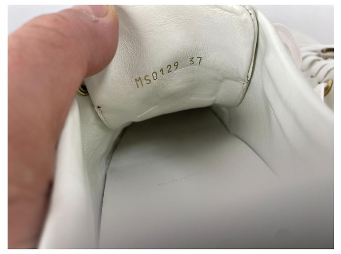 Louis Vuitton Frontrow Weiße Leder-Sneaker - Ansicht 12