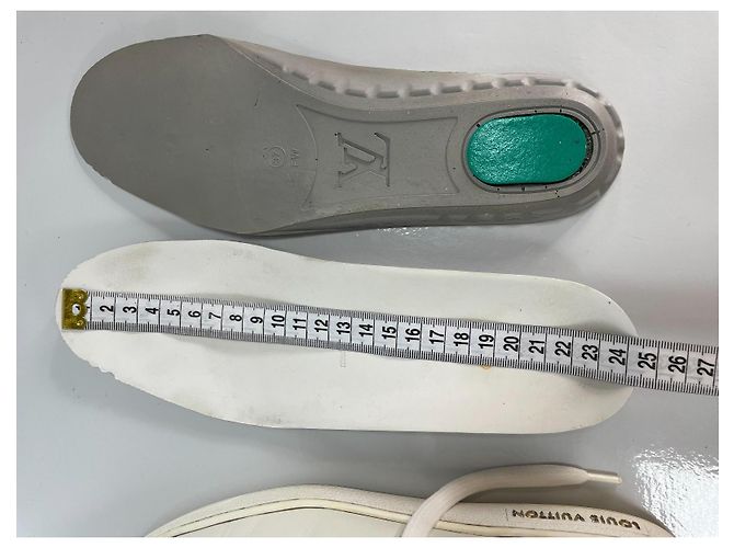Louis Vuitton Frontrow Weiße Leder-Sneaker - Ansicht 15