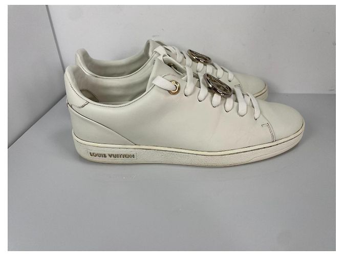 Louis Vuitton Frontrow Weiße Leder-Sneaker - Ansicht 2