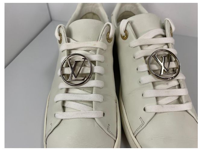 Louis Vuitton Frontrow Weiße Leder-Sneaker - Ansicht 5