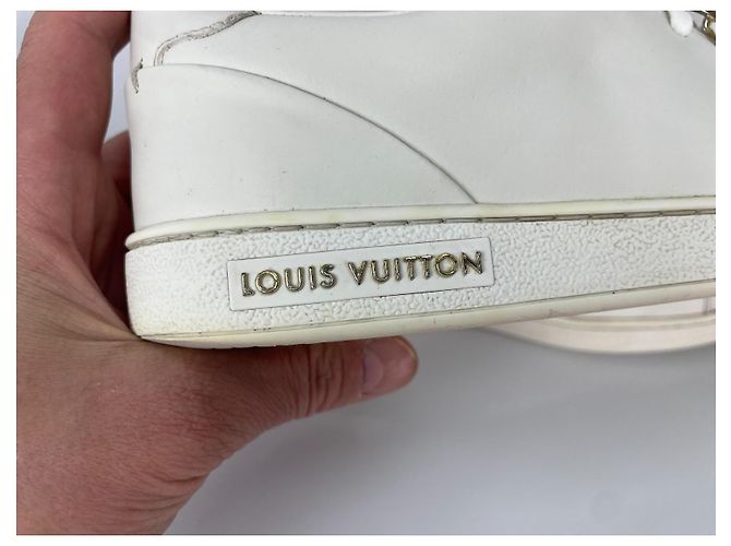 Louis Vuitton Frontrow Weiße Leder-Sneaker - Ansicht 9