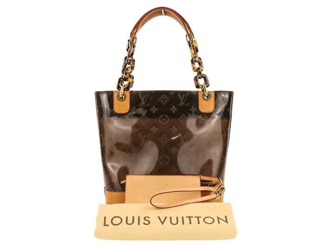 Borsa Tote Louis Vuitton Cabas Ambre PM Marrone - vista 12