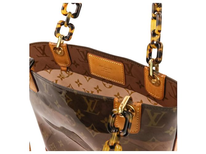 Borsa Tote Louis Vuitton Cabas Ambre PM Marrone - vista 8