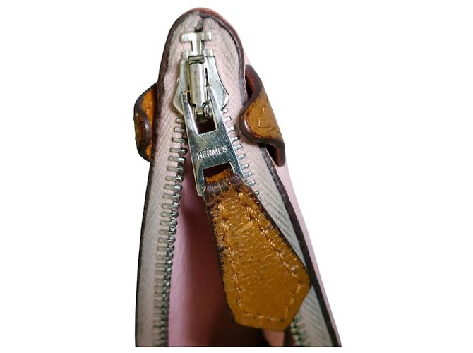 Hermès Monedero de piel de cabra Hermes Rosa - vista 7