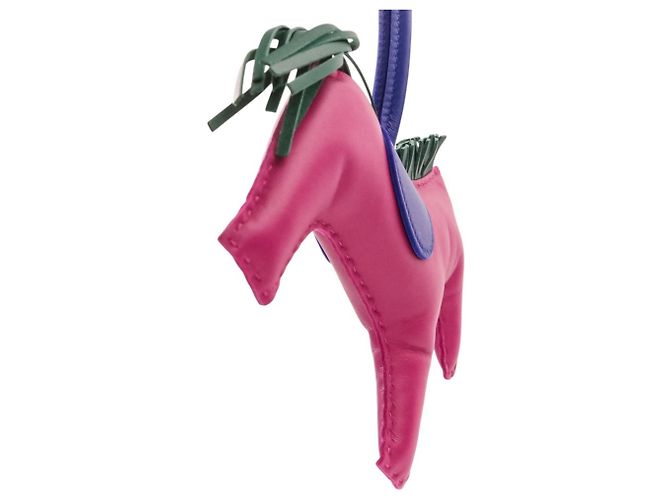 Hermès HERMES Rodeo GM Accessorio per Borsa in Pelle Bag Charm Porpora - vista 10