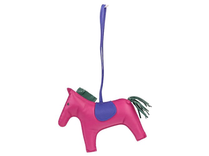 Hermès HERMES Rodeo GM Accessorio per Borsa in Pelle Bag Charm Porpora - vista 5