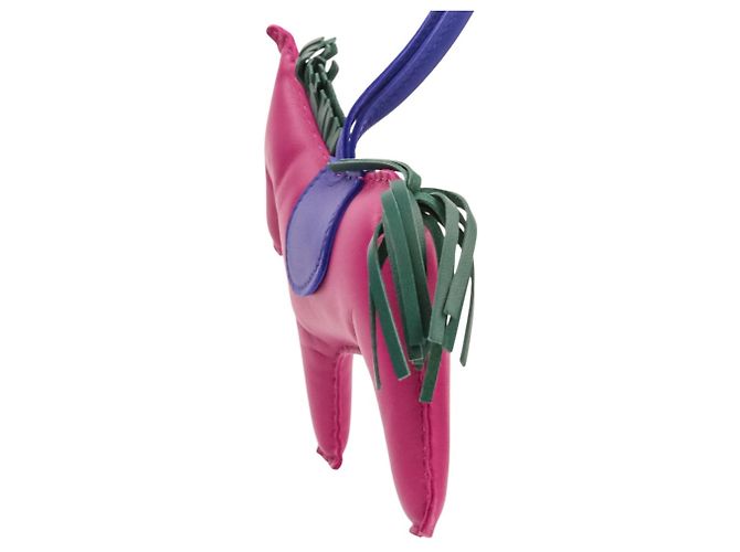 Hermès HERMES Rodeo GM Accessorio per Borsa in Pelle Bag Charm Porpora - vista 7