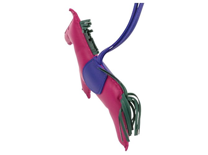 Hermès HERMES Rodeo GM Accessorio per Borsa in Pelle Bag Charm Porpora - vista 8