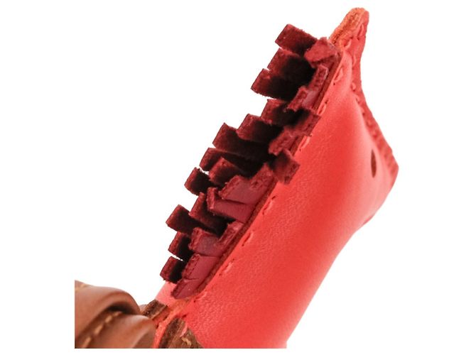 Hermès Hermes Rodeo MM Accessorio in Pelle Charm per Borsa Rosa Rosso - vista 11