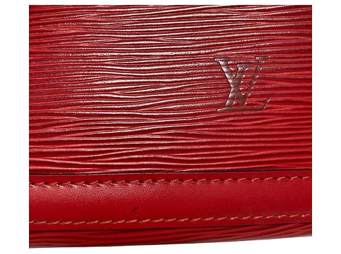 Louis Vuitton Epi Leder Lussac Tote Tasche Rot - Ansicht 13