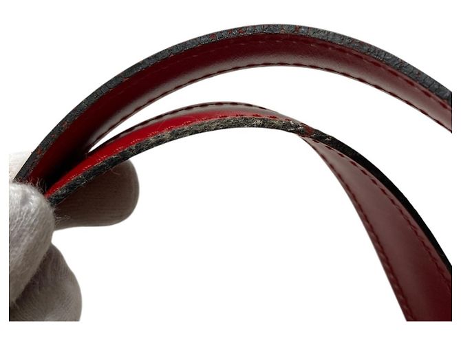 Louis Vuitton Epi Leder Lussac Tote Tasche Rot - Ansicht 17