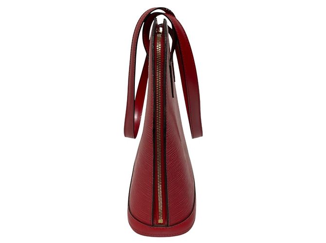 Louis Vuitton Epi Leder Lussac Tote Tasche Rot - Ansicht 3