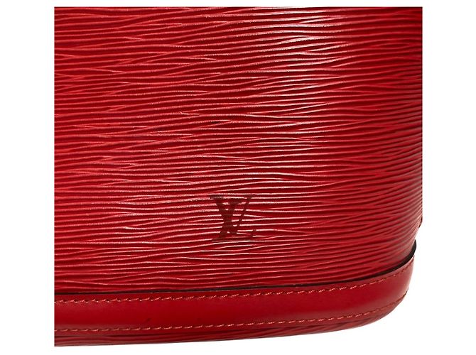 Louis Vuitton Epi Leder Lussac Tote Tasche Rot - Ansicht 6