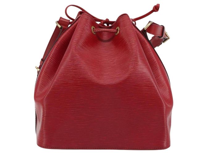Borsa a Spalla LOUIS VUITTON Epi Petit Noe Rosso M44107 LV Auth 188077V - vista 13