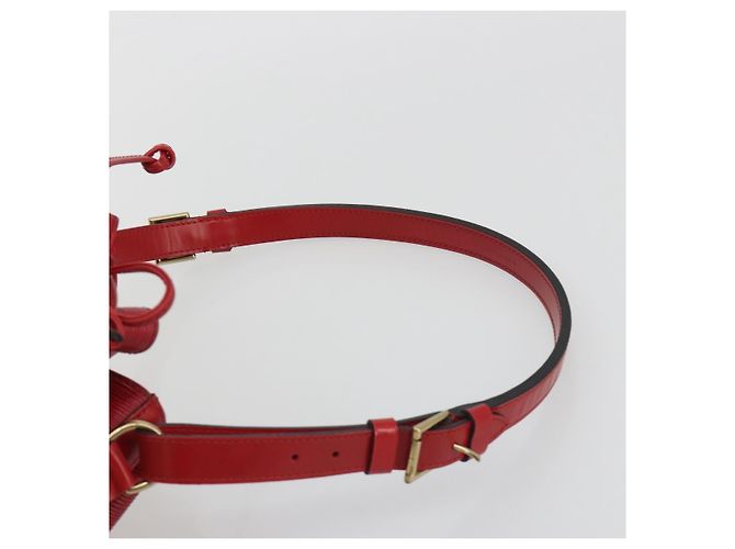 Borsa a Spalla LOUIS VUITTON Epi Petit Noe Rosso M44107 LV Auth 188077V - vista 14