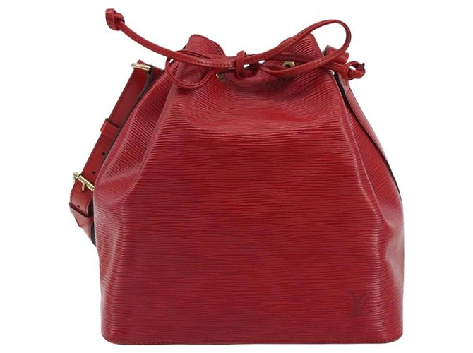 Borsa a Spalla LOUIS VUITTON Epi Petit Noe Rosso M44107 LV Auth 188077V - vista 2