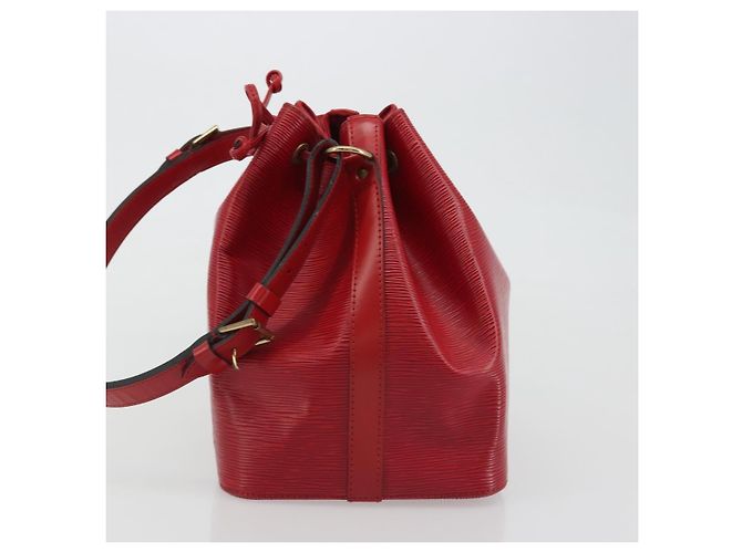 Borsa a Spalla LOUIS VUITTON Epi Petit Noe Rosso M44107 LV Auth 188077V - vista 3