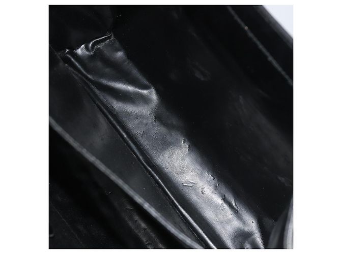 Borsa Salvatore Ferragamo Gancini in pelle nera e oro Auth 191365 Nero D'oro - vista 24