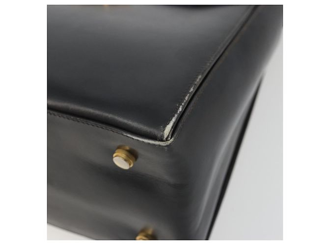 Borsa Salvatore Ferragamo Gancini in pelle nera e oro Auth 191365 Nero D'oro - vista 8
