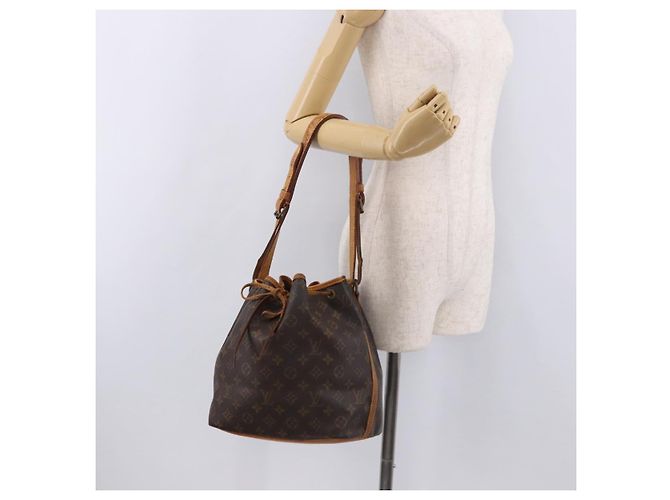 LOUIS VUITTON Borsa a Spalla Monogram Petit Noe M42226 LV Auth BA13980 Monogramma - vista 21