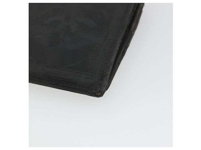 CHANEL Neue Travel Long Wallet Nylon Schwarz Silber CC Auth bs36031 - Ansicht 15