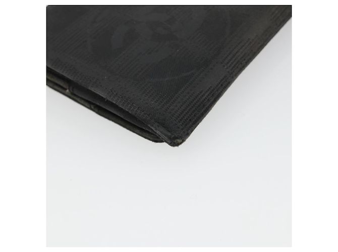 CHANEL Neue Travel Long Wallet Nylon Schwarz Silber CC Auth bs36031 - Ansicht 16