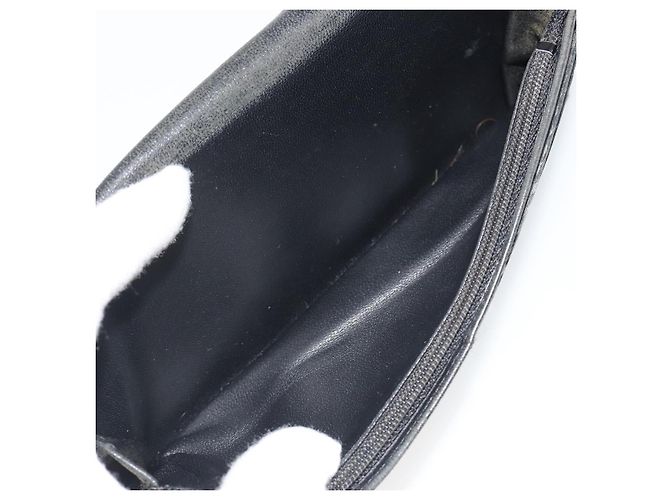 CHANEL Neue Travel Long Wallet Nylon Schwarz Silber CC Auth bs36031 - Ansicht 19
