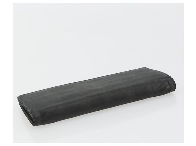 CHANEL Neue Travel Long Wallet Nylon Schwarz Silber CC Auth bs36031 - Ansicht 5