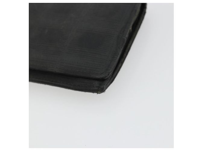 CHANEL Neue Travel Long Wallet Nylon Schwarz Silber CC Auth bs36031 - Ansicht 7